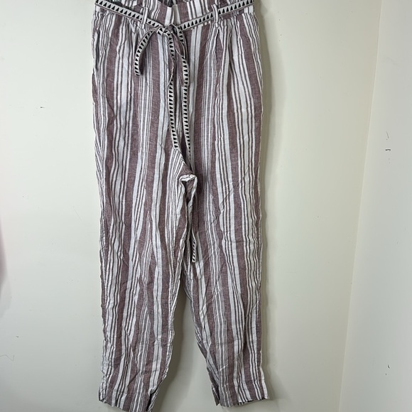 LemLem X H&M Striped 100% Linen Pants Size Small - Picture 4 of 15